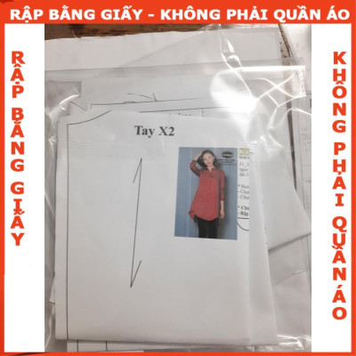 Rập giấy A0 đầm bé gái mã R77 (BẢN VẼ)