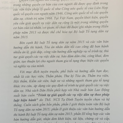Trình tự giải quyết các vụ việc dân sự theo pháp luật hiện hành