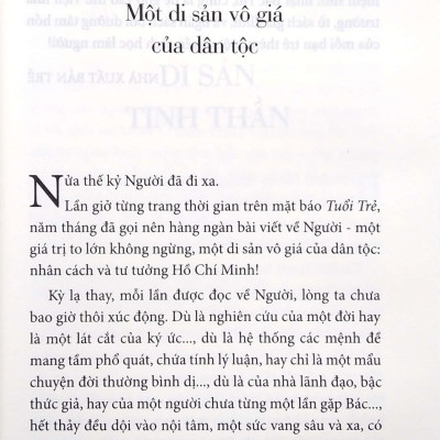 Di Sản Hồ Chí Minh - Nhân Cách Bác Hồ - Mỗi Người Có Thể Học Ở Bác Một Số Điều