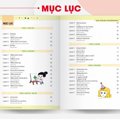 Sách Easy English Conversation – Giao tiếp tiếng Anh thật dễ dàng - Học Kèm App Online