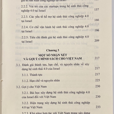 Sách - Hệ Sinh Thái Công Nghiệp 4.0 Nghiên Cứu Trường Hợp ISRAEL Và Gợi Mở Cho Việt Nam