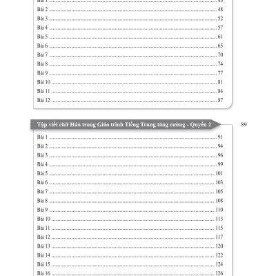 Giáo Trình Tiếng Trung Tăng Cường - Luyện Viết Chữ Hán - Tặng Video Học Viết Chữ Online