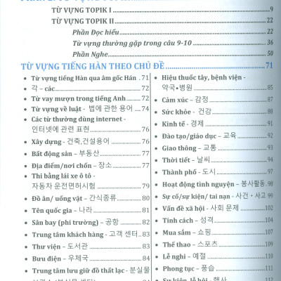 5000 Từ Vựng TOPIK Theo Chủ Đề - Mỹ Duy (Biên soạn)