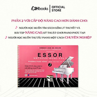 Sách- Phương Pháp Hồng Năm Thứ Hai Với Đàn PIANO, Tập 2- Giáo Trình dạy PIANO nổi tiếng của Pháp (Tái Bản 2024)- 2HBooks