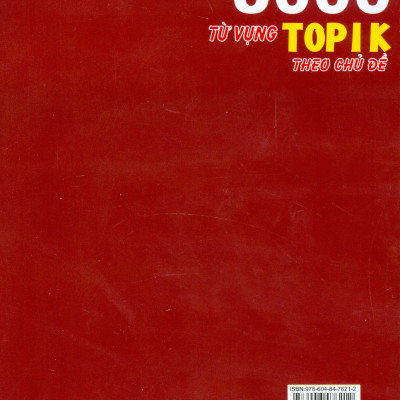 5000 Từ Vựng TOPIK Theo Chủ Đề - Mỹ Duy (Biên soạn)