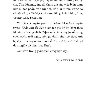Di Sản Hồ Chí Minh - Khắc Sâu Lời Bác
