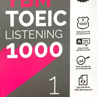 YBM TOEIC Listening 1000 - Vol 1 (Tái Bản 2023)