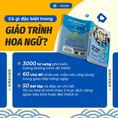 Sách - Giáo Trình Hoa Ngữ - Nghe-Nói - Sơ Cấp 1