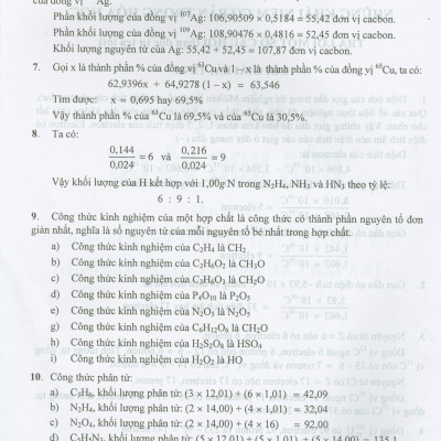 Bài Tập Hóa Học Vô Cơ, Quyển II - Lý Thuyết Đại Cương Về Hóa Học (Trả Lời Câu Hỏi Và Giải Bài Tính)