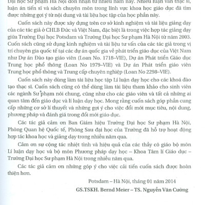 Lí Luận Dạy Học Hiện Đại - Cơ Sở Đổi Mới Mục Tiêu, Nội Dung Và Phương Pháp Dạy Học