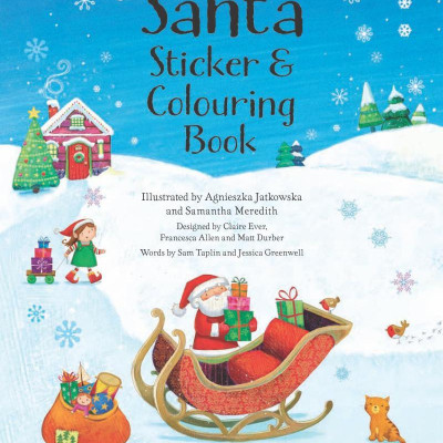 Santa Sticker & Colouring Book
