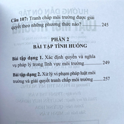 Hướng Dẫn Ôn Tập Luật Môi Trường