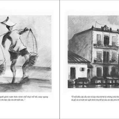 CHỢ LỚN 1955 Ký và Họa (gồm 42 ký họa của tác giả) – Gontran de Poncins – Phan Xích Linh dịch – NXB Phụ Nữ