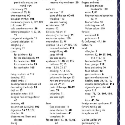 Lists For Curious Kids: Human Body: 205 Fun, Fascinating And Fact-Filled Lists