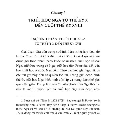 Lược Sử Triết Học Nga (Sách Chuyên Khảo)