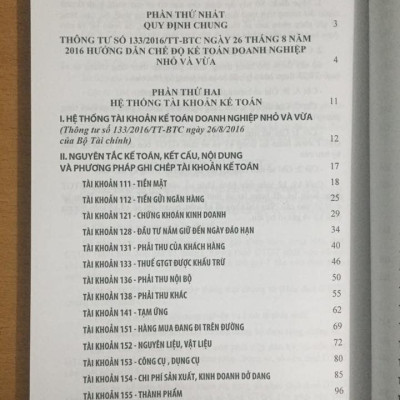 Sách - Chế Độ Kế Toán Doanh Nghiệp Nhỏ Và Vừa (Theo Thông Tư 133/2016/TT-BTC Của Bộ Tài Chính)