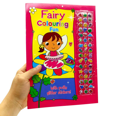 Fairy Colouring Fun With Puffy Glitter Stickers