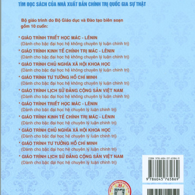 Combo 3 cuốn Giáo Trình Triết Học Mác – Lênin + Giáo Trình Kinh Tế Chính Trị Mác – Lênin + Giáo Trình Chủ Nghĩa Xã Hội Khoa Học (Dành Cho Bậc Đại Học Hệ Không Chuyên Lý Luận Chính Trị) - Bộ mới năm 2021