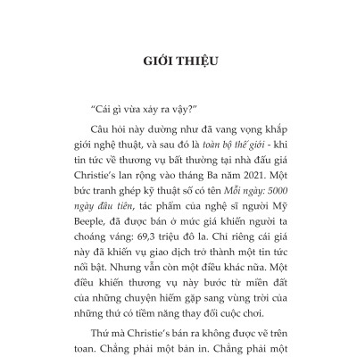 NFT - Cuộc Cách Mạng Công Nghệ Tiếp Nối Blockchain Và Kỷ Nguyên Tiền Điện Tử