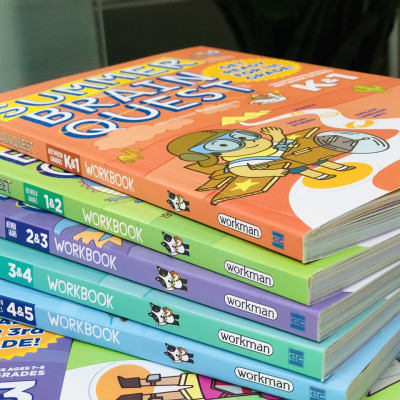 Sách summer brain quest phát triển tư duy iq cho bé - tiếng anh, 5 cuốn ( 5 - 10 tuổi )