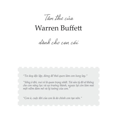 Tâm Thư Của Warren Buffett Dành Cho Con Cái
