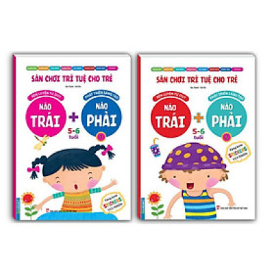 Sách - Sân Chơi Trí Tuệ Cho Trẻ 5 - 6 Tuổi - Não Trái + Não Phải - Combo 2 Tập - Minh Thắng