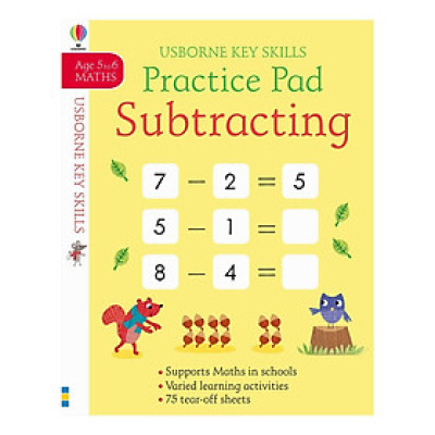 Sách tiếng Anh - Usborne Key Skills Practice Pad: Subtracting 5-6