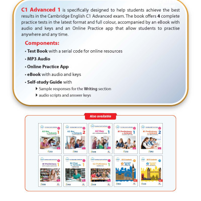 C1 Advanced 1 with 4 Practice Tests - Latest Format