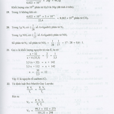 Bài Tập Hóa Học Vô Cơ, Quyển II - Lý Thuyết Đại Cương Về Hóa Học (Trả Lời Câu Hỏi Và Giải Bài Tính)
