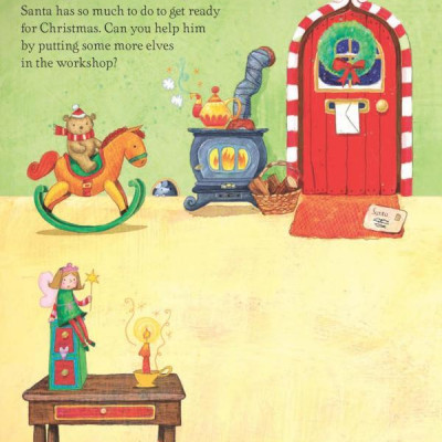 Santa Sticker & Colouring Book