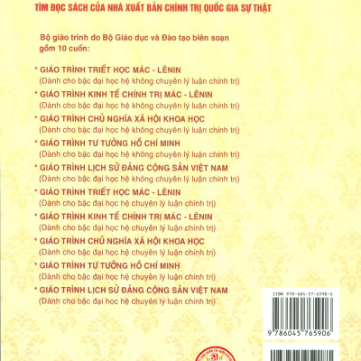 Combo Giáo Trình Lịch Sử Đảng Cộng Sản Việt Nam + Giáo Trình Triết Học Mác – Lênin (Dành Cho Bậc Đại Học Hệ Không Chuyên Lý Luận Chính Trị) - Bộ mới năm 2021