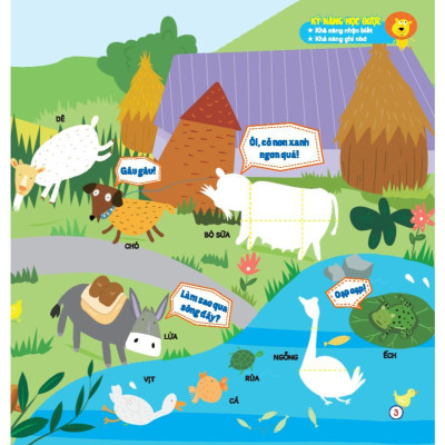 Sách - Bóc Dán Thông Minh - Động Vật Đáng Yêu - Cho Bé 3 - 7 Tuổi - Minh Thắng