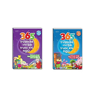 Sách - 365 Truyện Kể Cho Bé Trước Khi Ngủ - Những Câu Chuyện Nuôi Dưỡng Cảm Xúc EQ + Phát Triển Trí Thông Minh IQ - Minh Thắng