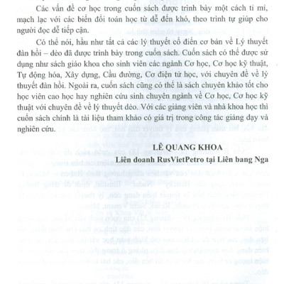 Lý Thuyết Đàn Hồi Và Lý Thuyết Dẻo