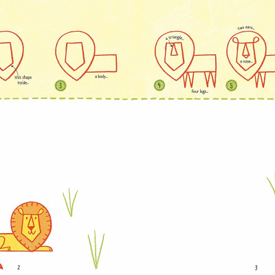 Sách tô vẽ tiếng Anh: Step-by-Step Drawing Zoo Animals