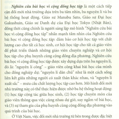 Nghiên Cứu Bài Học Vì Cộng Đồng Học Tập - Sách Hướng Dẫn Đổi Mới Nhà Trường Bền Vững