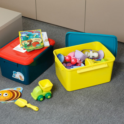 Thùng Đa Năng Đựng Quần Áo , Đồ Chơi Trẻ Em , Vật Dụng Linh Tinh Có Nắp Và Chốt Khóa Thông Minh Notoro Hàng Xuất Nhật - Chính Hãng ( Tặng kèm khăn lau pakasa)