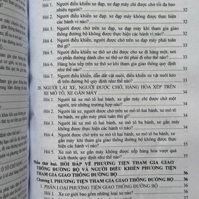 Sách Xử Phạt Vi Phạm Hành Chính Về Trật Tự, An Toàn Giao Thông Trong Lĩnh Vực Giao Thông Đường Bộ theo Nghị định 168/2024/NĐ-CP (V2559T)