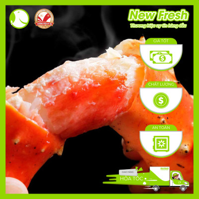 [GIAO NHANH HCM] Chân Cua Hoàng Đế Nga Hấp thịt nhiều săn chắc - 1 Bộ 1.5Kg