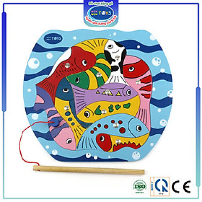 Đồ chơi gỗ Bộ câu cá | Winwintoys 62362 | Phát triển tư duy và sự khéo léo | Đạt tiêu chuẩn CE và CR