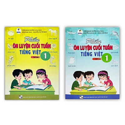 Sách - Combo phiếu ôn luyện cuối tuần tiếng việt lớp 1 (T1 + T2) (cánh diều)