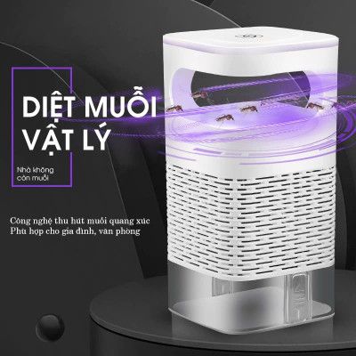 Đèn Bắt Muỗji Thông Minh 2in1 Loại Tốt – Quạt Động Cơ Từ Tính Siêu Êm, Diệt Muỗji Hiệu Quả , đèn trang trí
