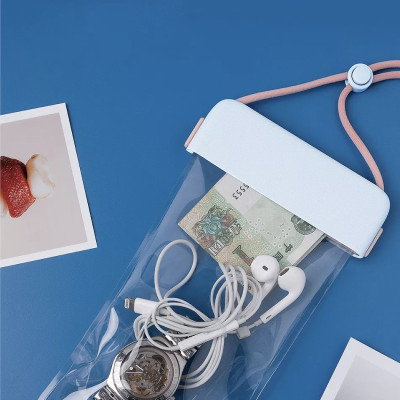 Túi Chống Nước Wiwu Aqua Waterproof Bag Dành Cho Điện Thoại Di Động Trong Suốt Cao, Cảm Ứng Nhạy, Chống Nước - Hàng Chính Hãng