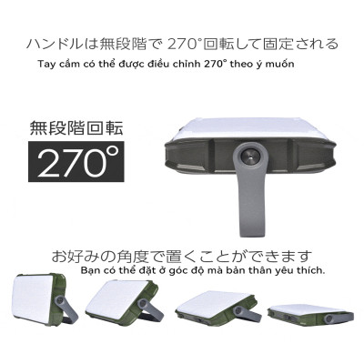 Lysin - đèn led chiếu sáng cầm tay sạc dự phòng 12000mah,cắm trại du lịch,dã ngoại, camping,picnic ngoài trời tiện lợi đa năng chống thấm nước,chống bụi bẩn.