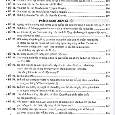 270 Đề Và Bài Văn Hay Lớp 8