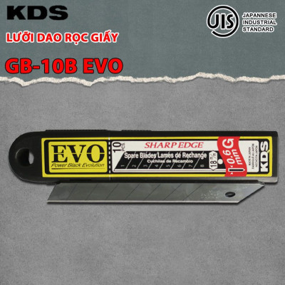 LƯỠI DAO RỌC GIẤY 18mmm KDS GB-10BEVO
