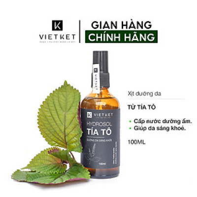 Lọ xịt Hydrosol tía tô VIETKET 100ml - Dưỡng da sáng khoẻ