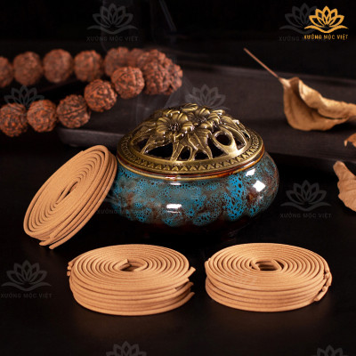 Nhang Khoanh Trầm Hương Tự Nhiên Sạch - 100% Organic Giúp Tinh Thần Thư Giãn, Giảm Căng Thẳng Với Hương Thơm Dịu Nhẹ (100G)