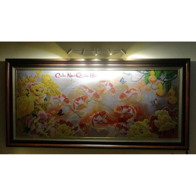 Đèn soi tranh GOSER 5 bóng phong cách cao cấp, sang trọng trang trí nhà cửa hiện đại.