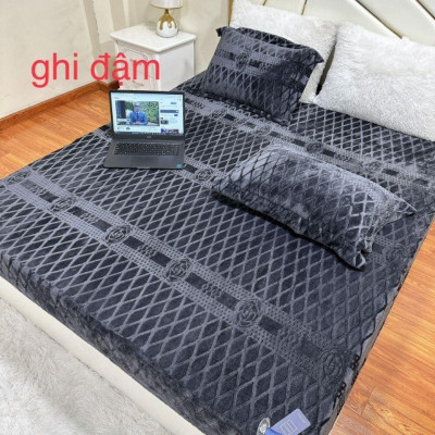 "Ga Gối 3 Món Nỉ Nhung CoCo siêu ấm - lựa chọn hoàn hảo cho mùa đông"